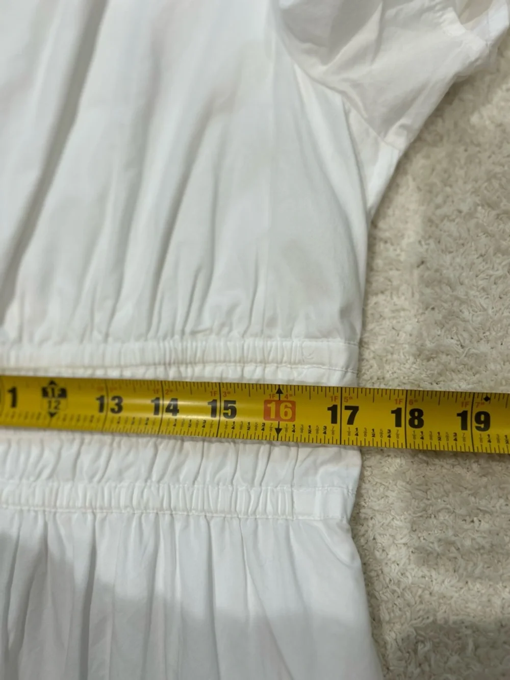 Quince Organic Cotton Poplin Smocked Tiered Maxi Dress White L NWT Boho Chic - Picture 10 of 13